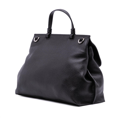 Gucci Medium Leather Bamboo Daily Satchel