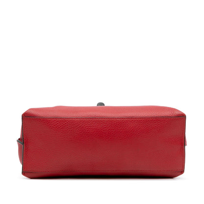 Gucci Medium Leather Bamboo Daily Satchel