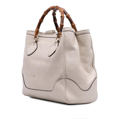 Gucci Medium Leather Bamboo Diana Tote