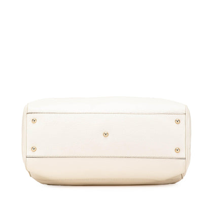 Gucci Medium Leather Bamboo Diana Tote