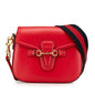 Gucci Medium Leather Web Crossbody