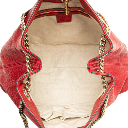 Gucci Medium Leather Soho Chain Tote