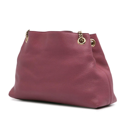 Gucci Medium Leather Soho Chain Tote
