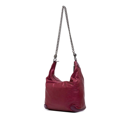 Gucci Medium Metallic Leather Galaxy Chain Shoulder Bag