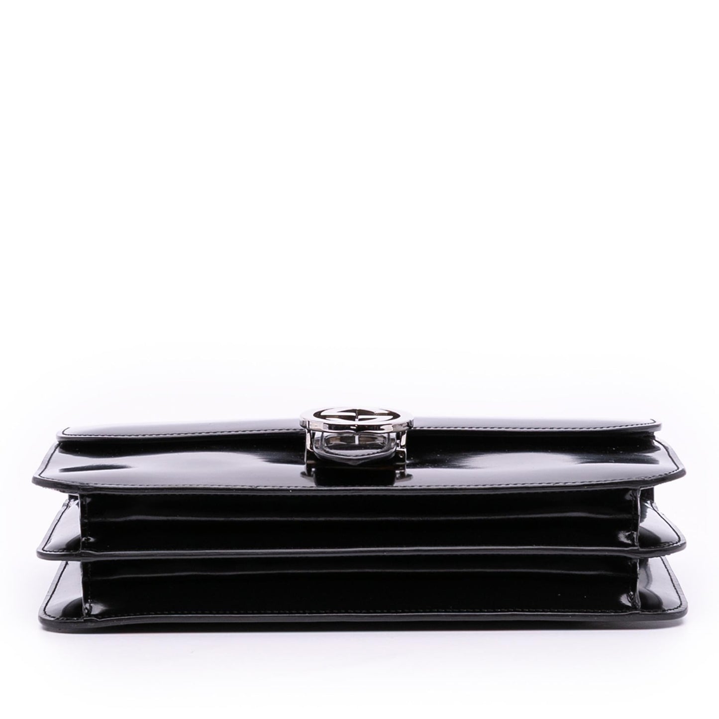 Gucci Medium Patent Dollar Interlocking G Crossbody