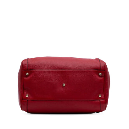 Gucci Medium Pebbled Calfskin Soho Boston Bag