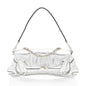 Gucci Metallic Calfskin Horsebit Chain Medium Shoulder Bag (SHF-dYk9f1)
