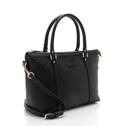 Gucci Microguccissima Leather Joy Small Zip Tote (SHF-TjfjYX)