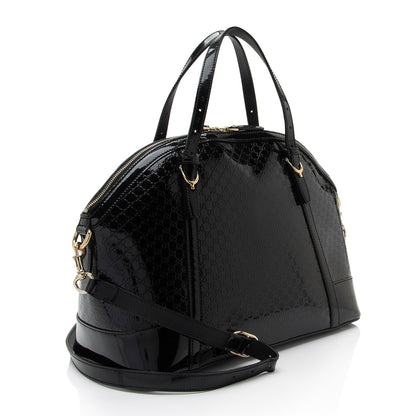 Gucci Microguccissima Patent Leather Nice Satchel (SHF-pCYqKU)