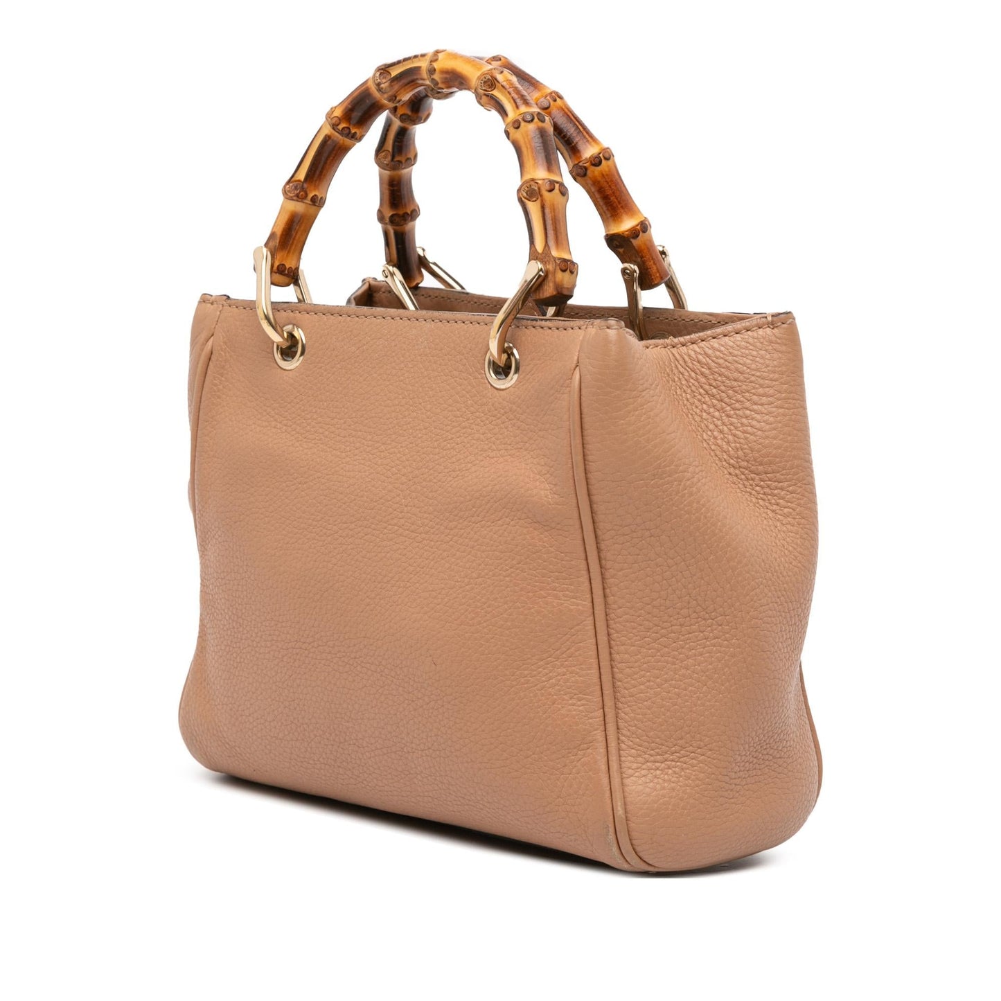 Gucci Mini Calfskin Bamboo Shopper Satchel