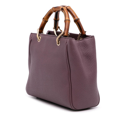 Gucci Mini Calfskin Bamboo Shopper Satchel