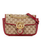 Gucci Mini GG Canvas Marmont Matelasse Flap