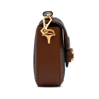 Gucci Mini GG Denim Horsebit 1955 Satchel (SHG-7wIpkG)