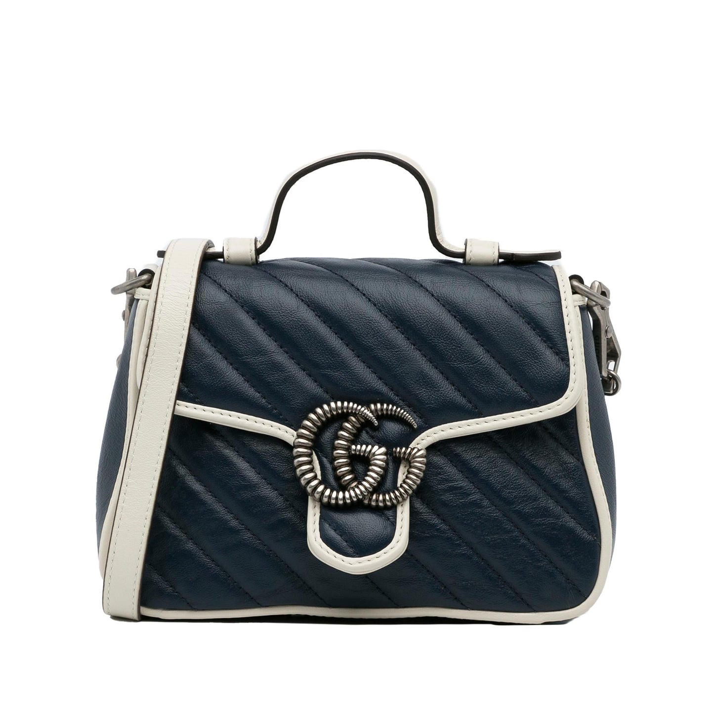 Gucci Mini GG Marmont Torchon Top Handle Bag (SHG-rHq7fo)