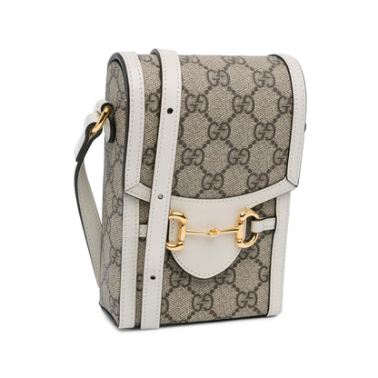 Gucci Mini GG Supreme Horsebit 1955 Crossbody Bag (SHG-aKOQUF)