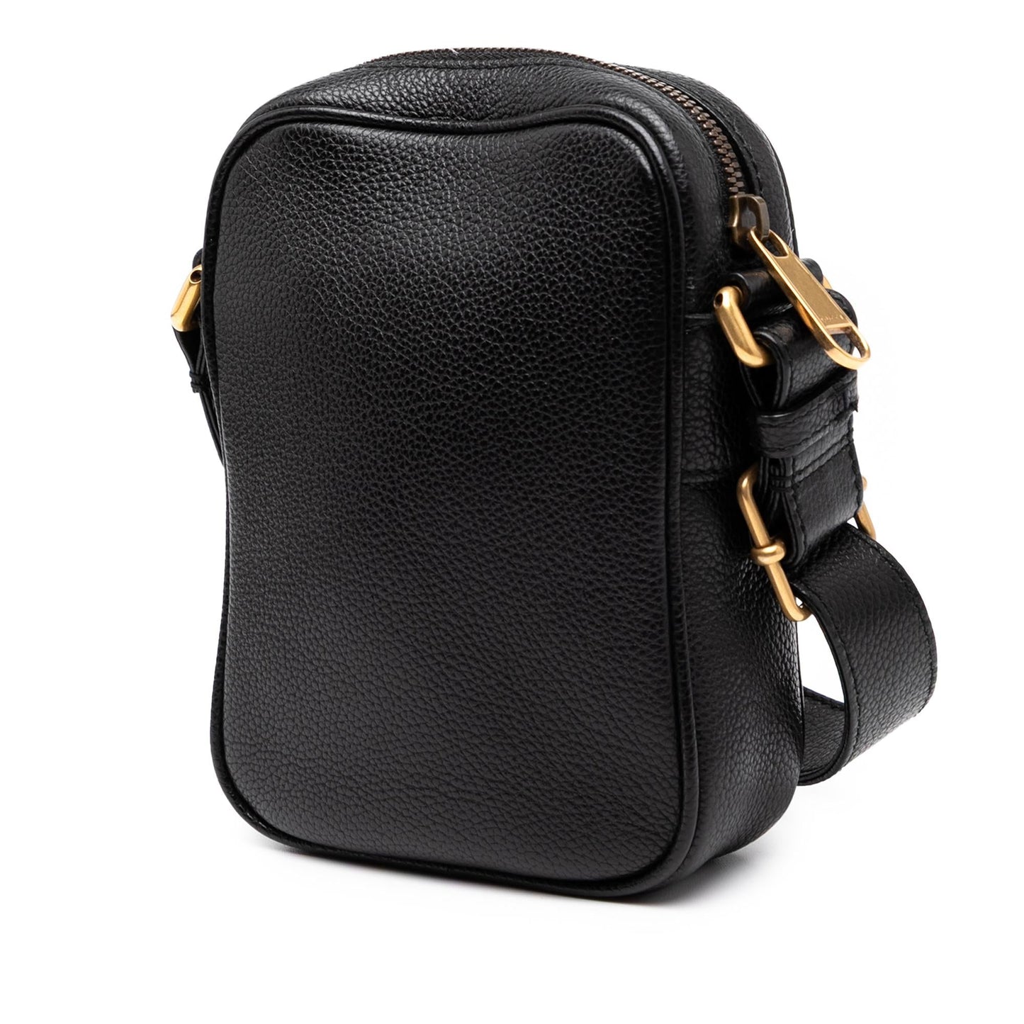 Gucci Mini Grained Calfskin Logo Crossbody