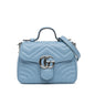 Gucci Mini Leather GG Marmont Top Handle Satchel
