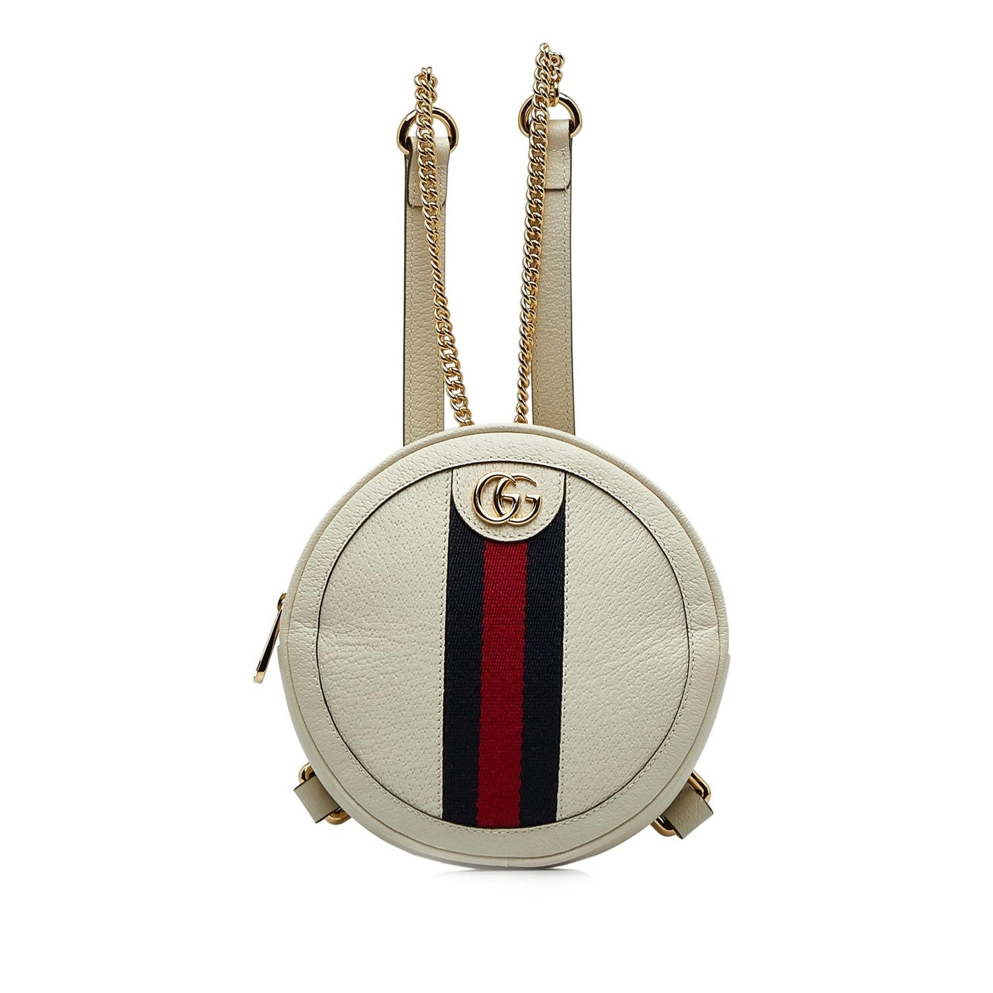 Gucci Mini Leather Round Ophidia Backpack