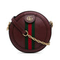 Gucci Mini Round Ophidia Leather Crossbody Bag (SHG-GPbMvF)