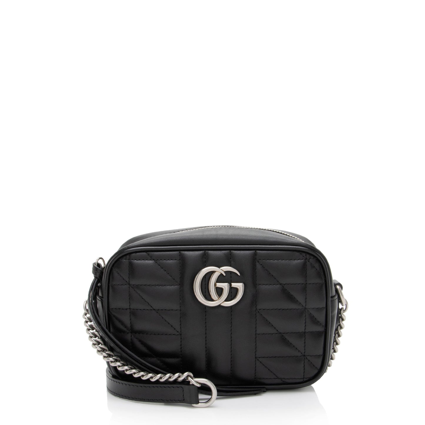 Gucci Mixed Matelasse Leather GG Marmont Aria Mini Chain Bag
