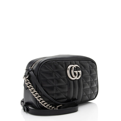 Gucci Mixed Matelasse Leather GG Marmont Aria Small Shoulder Bag