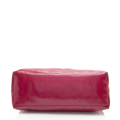 Gucci Patent Leather Soho Medium Shoulder Bag