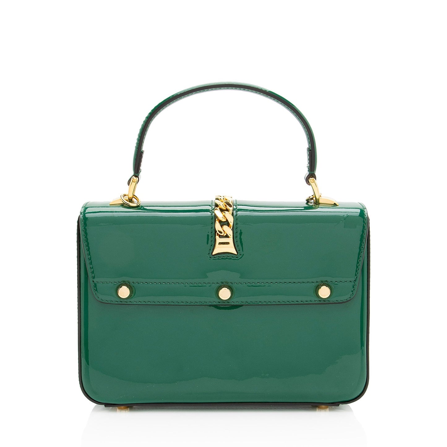 Gucci Patent Leather Sylvie 1969 Mini Top Handle
