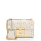 Gucci Pearl Embellished Leather Padlock Small Shoulder Bag (SHF-2JmpQy)