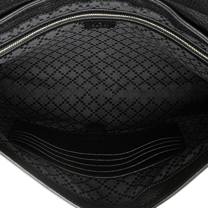 Gucci Pebbled Calfskin Portfolio Clutch