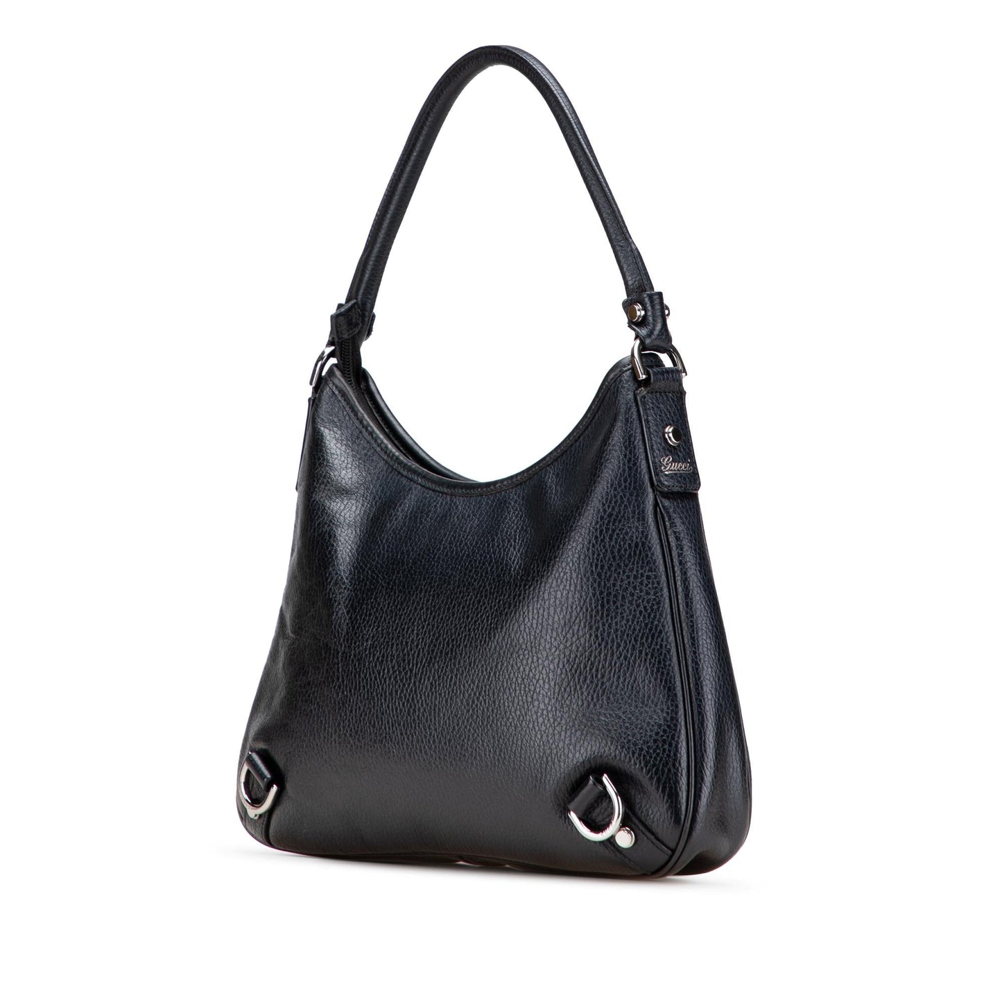 Gucci Pebbled Leather Abbey D Ring Shoulder Bag