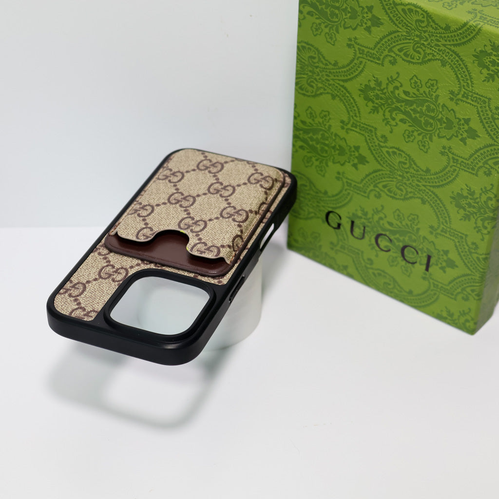 Card Holder Gucci Case for iPhone 1216 Pro Max Plus