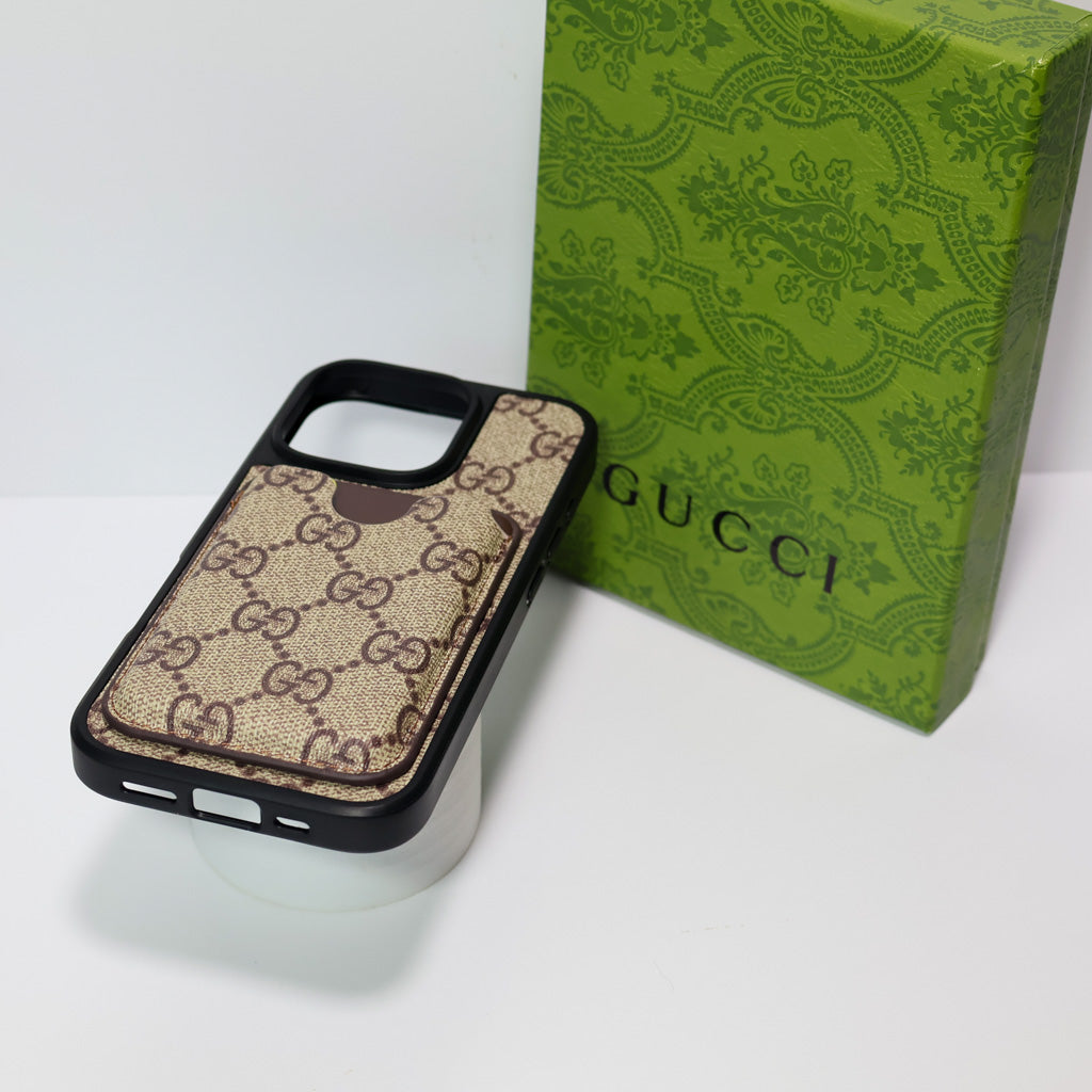 Card Holder Gucci Case for iPhone 1216 Pro Max Plus