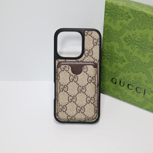 Card Holder Gucci Case for iPhone 1216 Pro Max Plus
