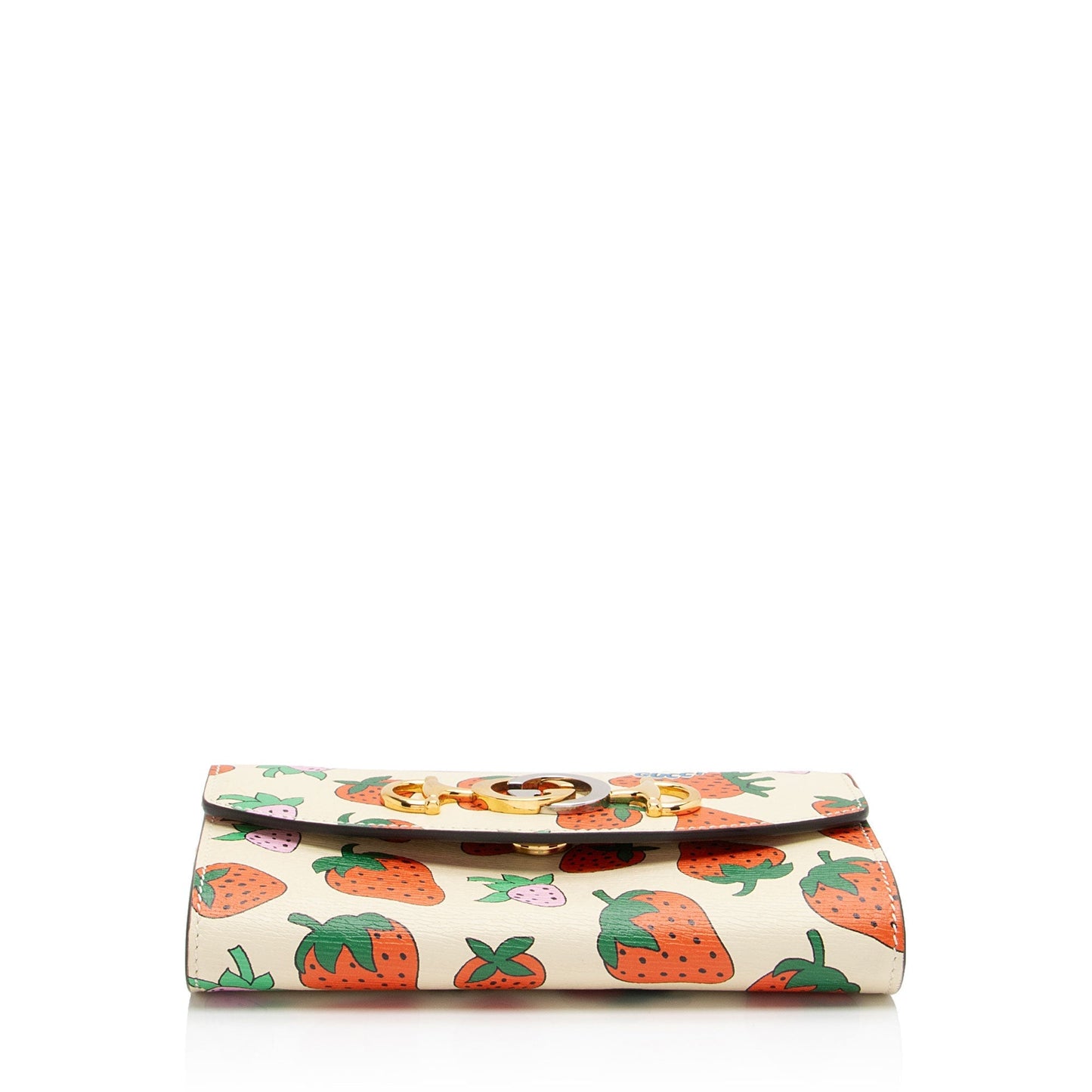Gucci Printed Leather Strawberry Zumi Mini Shoulder Bag (SHF-Se6JXX)