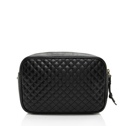 Gucci Quilted Leather Web Trapuntata Small Shoulder Bag