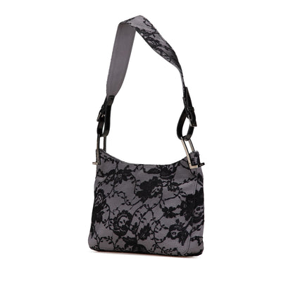 Gucci Satin Floral Lace Shoulder Bag