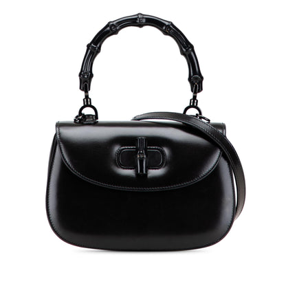 Gucci Small Calfskin 1947 Bamboo Top Handle Bag