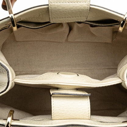 Gucci Small Calfskin Bamboo Shopper Satchel
