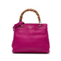 Gucci Small Calfskin Bamboo Shopper Satchel