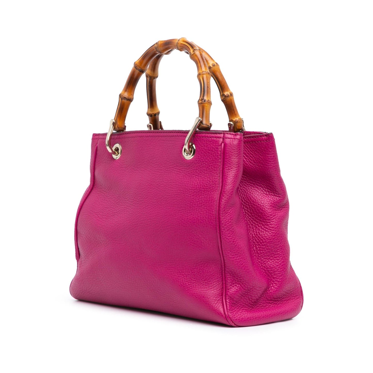 Gucci Small Calfskin Bamboo Shopper Satchel