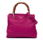 Gucci Small Calfskin Bamboo Shopper Satchel