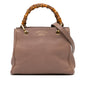 Gucci Small Calfskin Bamboo Shopper Satchel