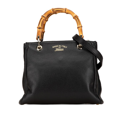 Gucci Small Calfskin Bamboo Shopper Satchel