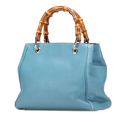 Gucci Small Calfskin Bamboo Shopper Satchel