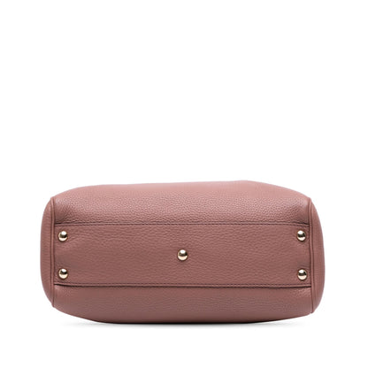 Gucci Small Calfskin Bamboo Shopper Satchel