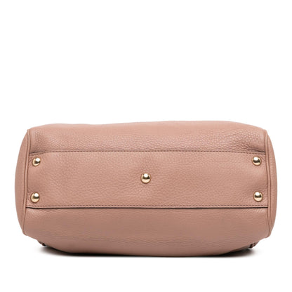 Gucci Small Calfskin Bamboo Shopper Satchel