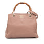 Gucci Small Calfskin Bamboo Shopper Satchel
