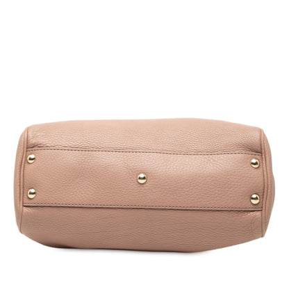 Gucci Small Calfskin Bamboo Shopper Satchel