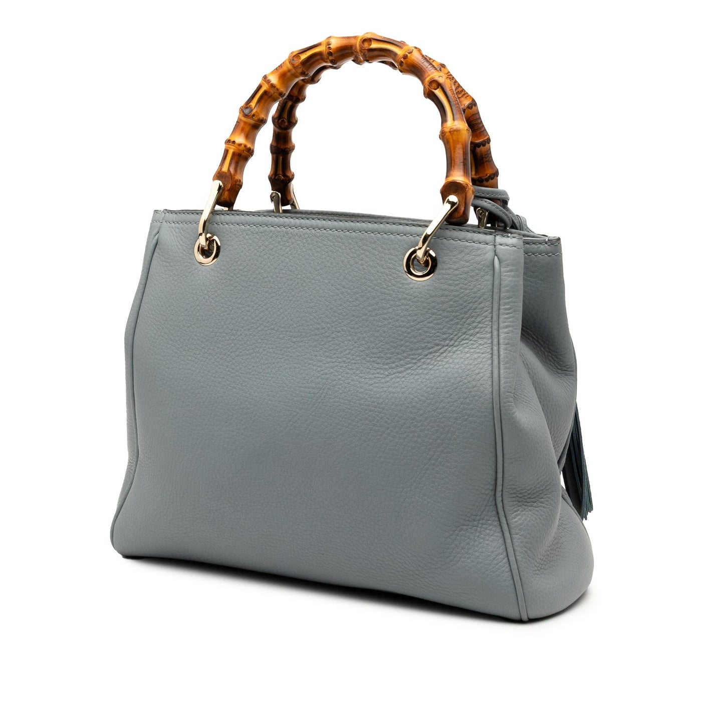 Gucci Small Calfskin Bamboo Shopper Satchel