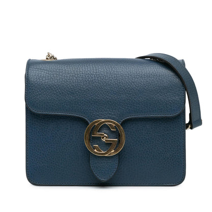 Gucci Small Dollar Calfskin Interlocking G Crossbody (SHG-Ew07VO)